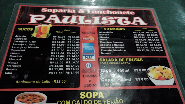 Comentarii opinii despre Lanchonete E Soparia Paulista - Raiz