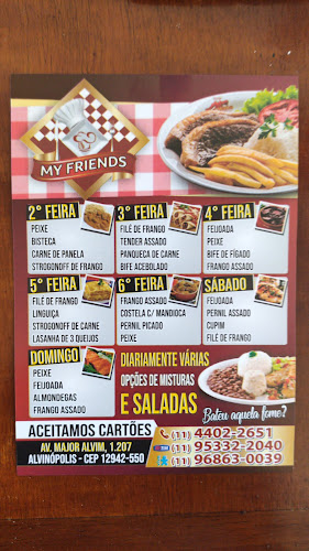 Restaurante My Friends Self Service e Marmitex - Gastronomia e hotelaria
