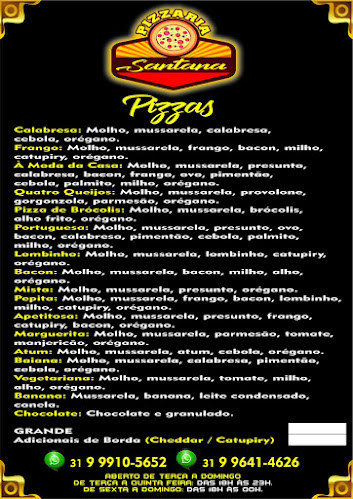 Opinii despre Pizzaria Santana în Viçosa - Gastronomia e hotelaria