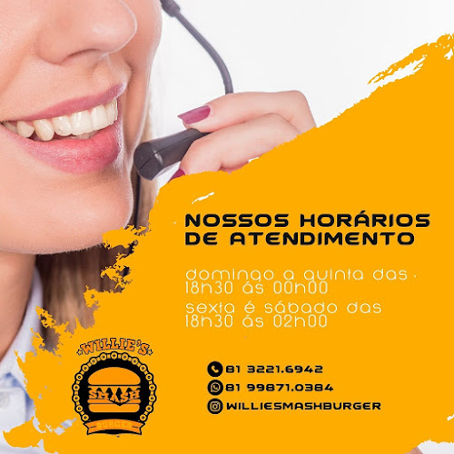Willie's Smash Burger (Drive Tru/ Ifood) - Gastronomia e hotelaria