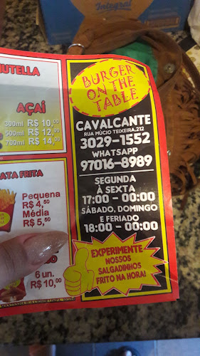 Burger On The Table - Rio de Janeiro