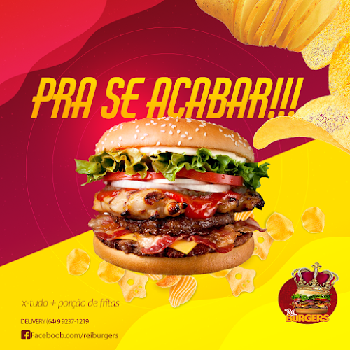 Opinii despre REI BURGERS în Itumbiara - Gastronomia e hotelaria