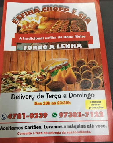 Esfiha Chopp & Cia da Dona Meire