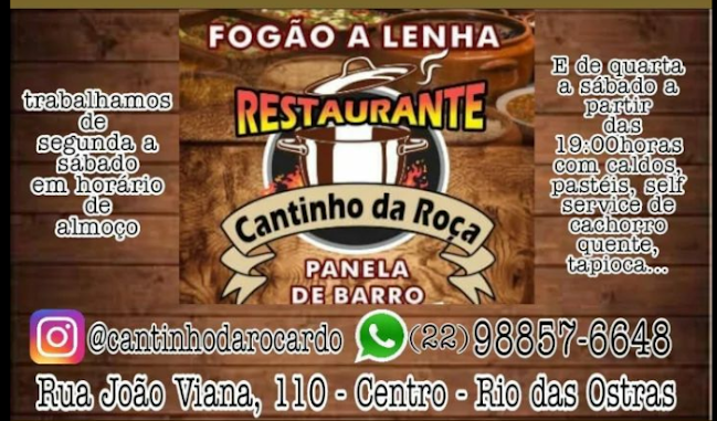 Cantinho da Roça Restaurante - Fogão a Lenha