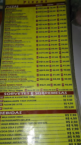 Opinii despre Mano's Pizzas în Recife - Gastronomia e hotelaria