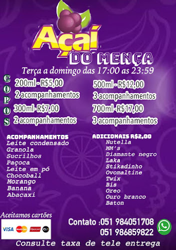 Opinii despre Açai do mença în Porto Alegre - Gastronomia e hotelaria