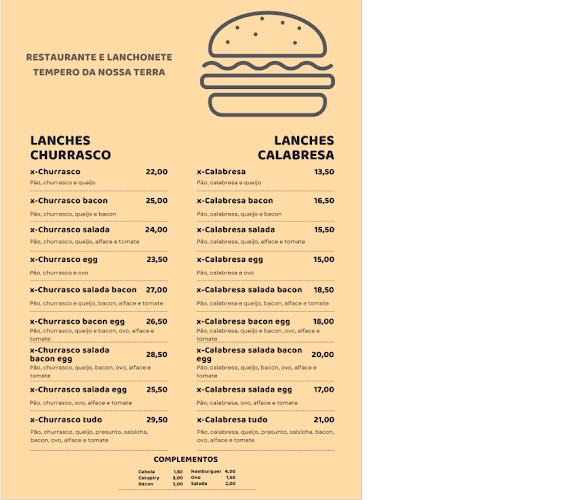 Restaurante Tempero Da Nossa Terra - Gastronomia e hotelaria