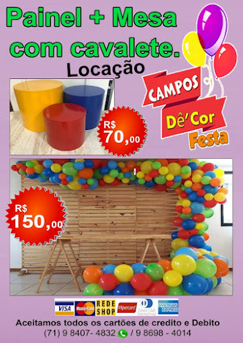 Comentarii opinii despre Campos DêCor Festas