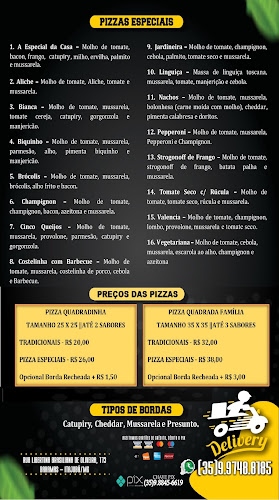 Pizza Quadrada na Brasa - Itajubá