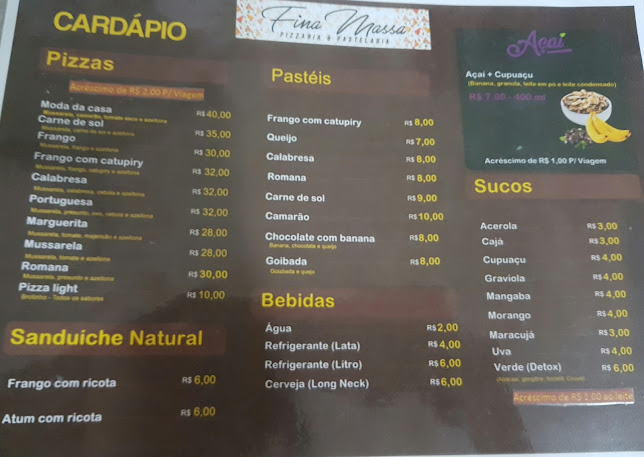 Fina Massa - Pizzaria & Pastelaria