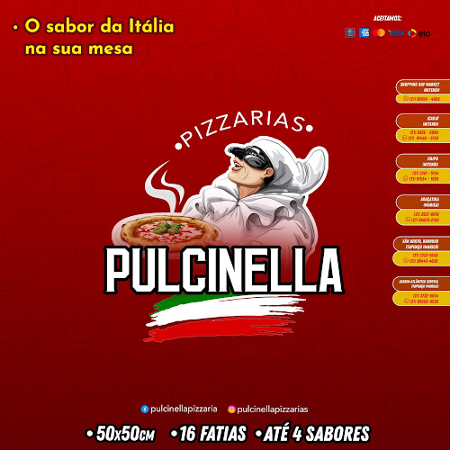 Pizzaria Pulcinella Itaipuaçú - Gastronomia e hotelaria