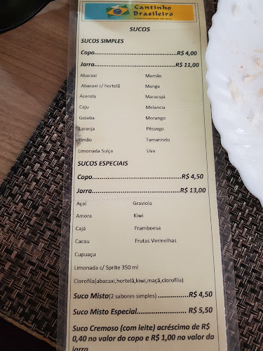 Opinii despre Cantinho Brasileiro - Restaurante Asa Norte în Brasília - Gastronomia e hotelaria