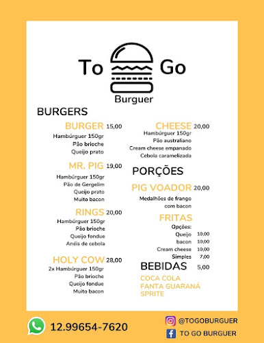 To Go Burguer - Gastronomia e hotelaria