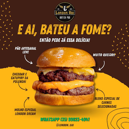 London Uai Pub - Hamburgueria e Cervejaria Artesanal - Gastronomia e hotelaria