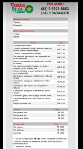 PONTO DA PIZZA - Gastronomia e hotelaria