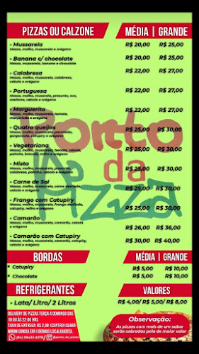 Opinii despre PONTO DA PIZZA în Ceará-Mirim - Gastronomia e hotelaria